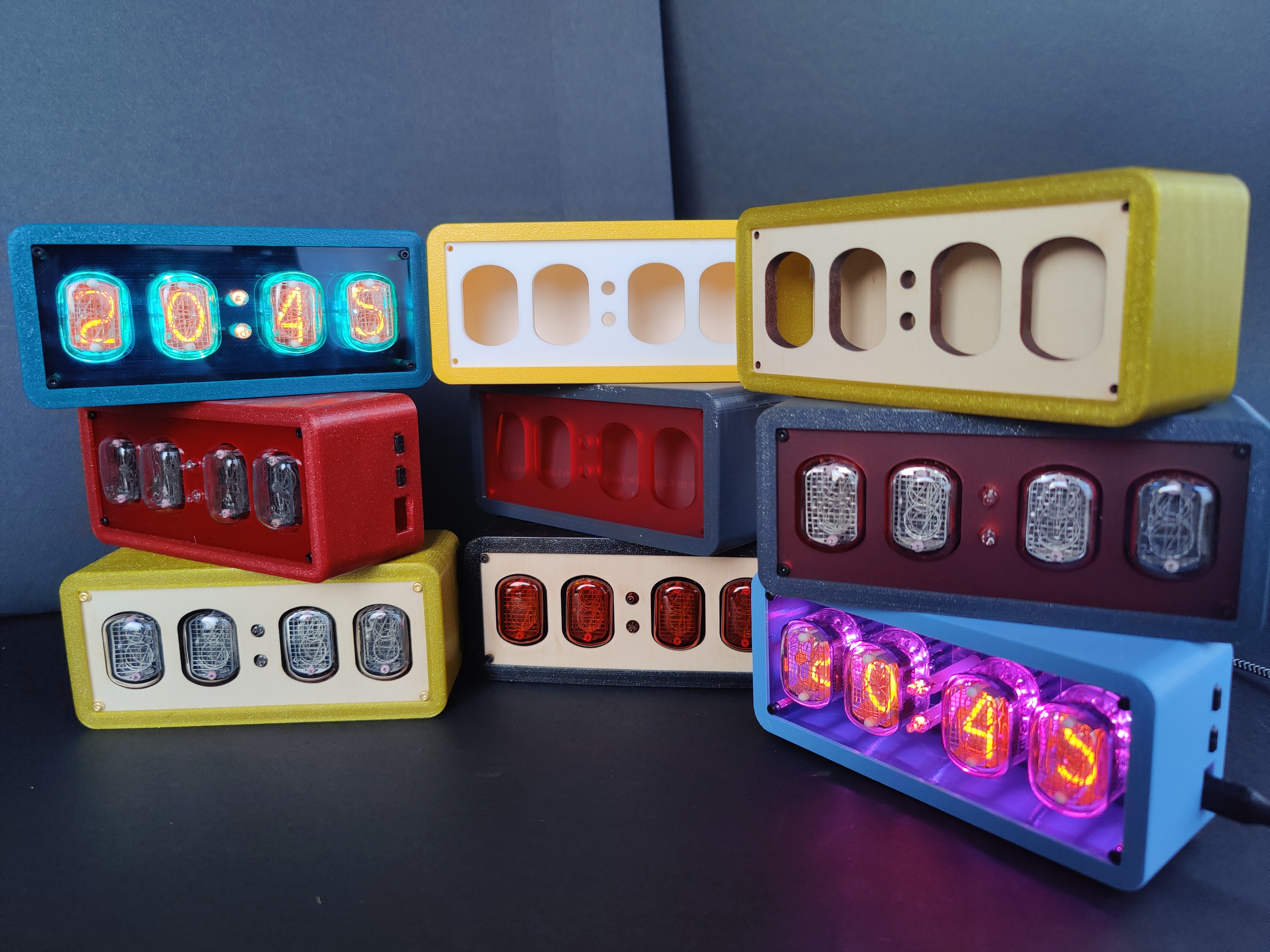FabLab Belluno : 3d printed nixie clocks – orologi nixie stampati in 3d project image