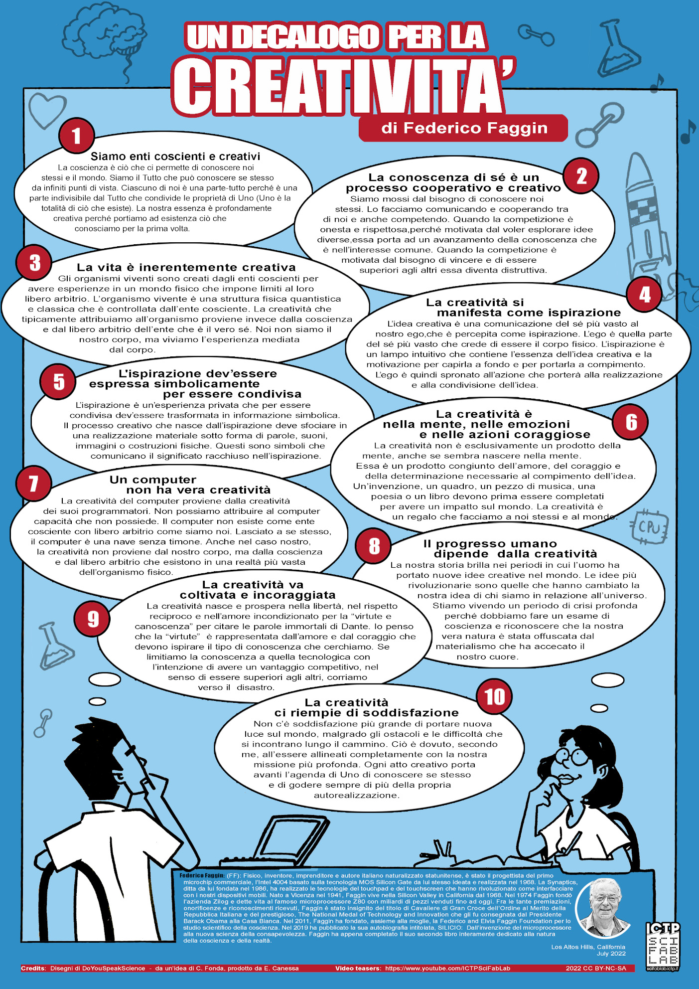 Un Decalogo per la Creativita' di Federico Faggin project image